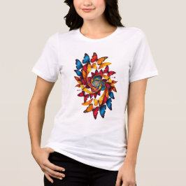 Colorfull Butterfies Tee's for Her Tri-Blend Shirt