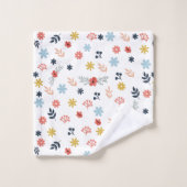 Colorfull Cute spring floral (Gant de toilette)
