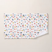 Colorfull Cute spring floral (Serviette à main)