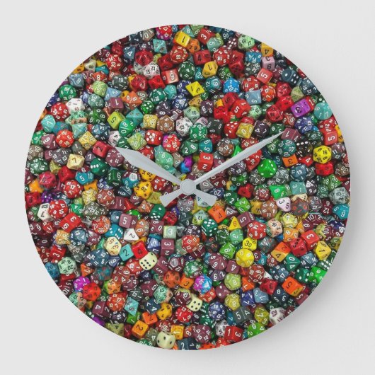 Colorfull Dice Clock Grote Klok (Voorkant)