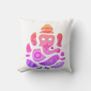 Colorfull Ganesha Elepnat God Throw Cushion Kussen