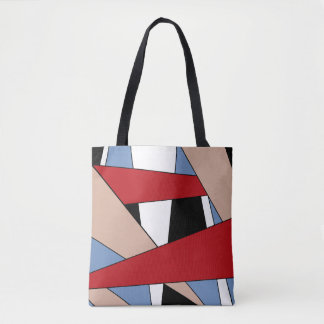 Colorfull geometrie tote bag