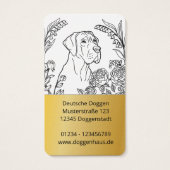Colorfull Great Dane Art Business Cards (Dos)