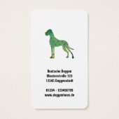 Colorfull Great Dane Art Business Cards (Dos)