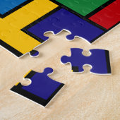 Colorfull puzzle head brain concept legpuzzel (Zijkant)