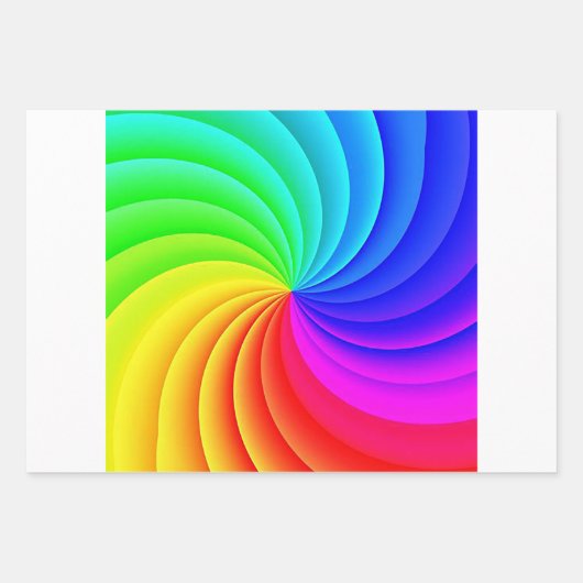 Colorfulm Pinwheel  Inpakpapier Vel (Voorkant)