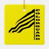 Colorguard Flag Ceramic Ornament (Achterkant)