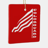 Colorguard Flag Keramisch Ornament (Rechts)