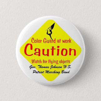 Colorguard, Gov. Thomas Johnson H.S. Patriot M... Ronde Button 5,7 Cm