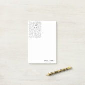 Coloriage de cœurs avec des Post-it (Sur un bureau)