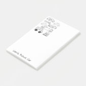 Coloriage de voitures trains avec des Post-it Note (Incliné)