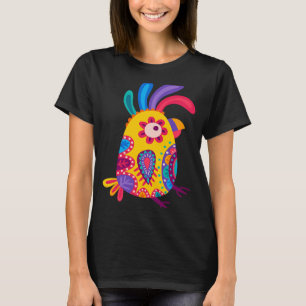 Colorido papagayo pequeño con complete alebrije me t-shirt