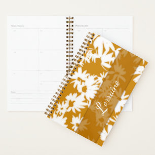 Colorie-moi Planner Daisies Or