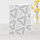 colorier moi bouquet de tulipe carte de voeux (Fleur jaune)