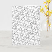 colorier moi étoiles et flèches carte de voeux (Fleur jaune)