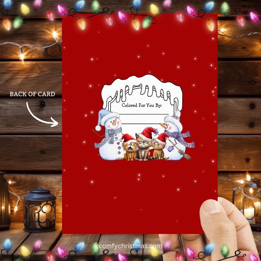 Coloriez Votre Carte de Noël Personnalisée Festive