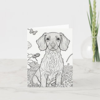 Coloriez-vous Chiot #4, Cartes de Remerciement