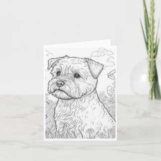 Coloriez-vous Chiot #5, Cartes de Remerciement