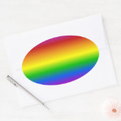 Coloris arc-en-ciel autocollants personnalisés (Enveloppe)