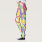 Coloris Cloud Frottent Leggings (Gauche)