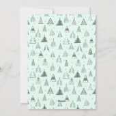 Coloris neutres Arbres Miniature photo Carte de va (Dos)