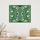 Colorized Art Deco Poster (Keuken)