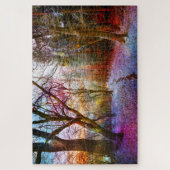 Colorized Forest Winter Landscape Legpuzzel (Verticaal)