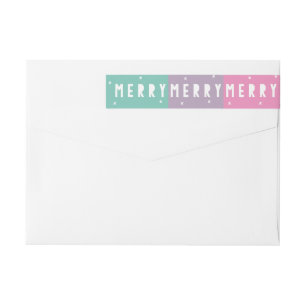 Colorlocked MERRY MERRY MERRY Adresetiketten