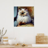 Colorpoint Persian Cat Poster (Keuken)