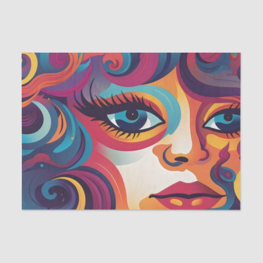 ColorPop Dames ArtFace 7 Tissuepapier (Voorkant)