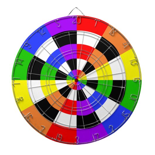 Colors Black and White Dartbord (Voorkant)