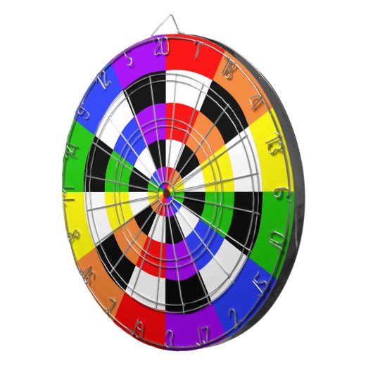 Colors Black and White Dartbord (Voorkant Rechts)