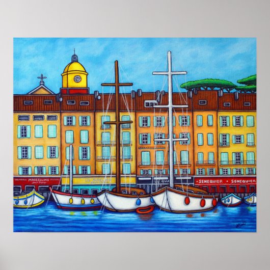 Colors de Saint-Tropez Poster de Lisa Lorenz (Devant)