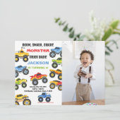 Colors Monster Camion Invitations Anniversaire Pho (Debout devant)