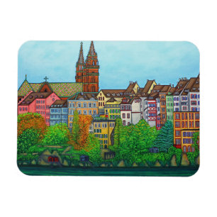 Colors of Basel Magnet van Lisa Lorenz Magneet