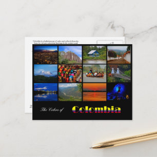 Colors of Colombia Travel Post Kaart