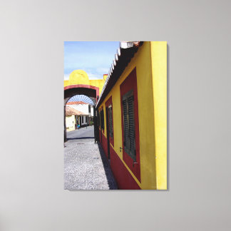 Colors of Funchal Portugal Wrapped Canvas Afdruk