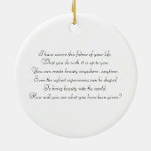 Colors of Life Mandala Keramisch Ornament (Achterkant)