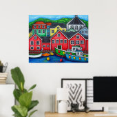 Colors of Lunenburg Print by Lisa Lorenz (Thuiskantoor)
