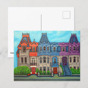 Colors of Montreal Briefkaart door Lisa Lorenz