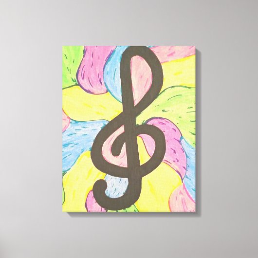 Colors of Music Canvas Afdruk (Voorkant)