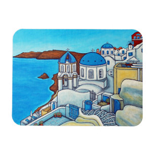 Colors of Santorini Magnet van Lisa Lorenz Magneet