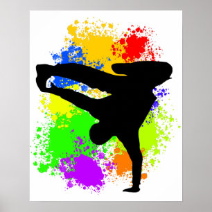 Colorsplash breakdancer poster