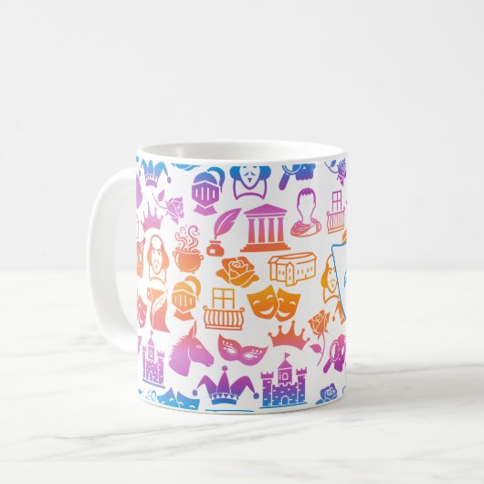 Colorul Shakespeare Lover Mug (Devant gauche)