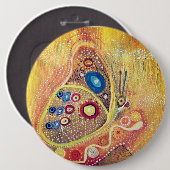 Colossal, 15,2 cm (6") Badge Rond Papillon (Devant & derrière)