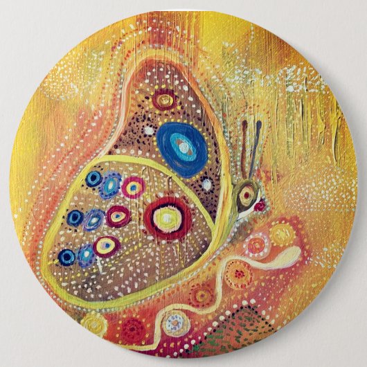Colossal, 15,2 cm (6") Badge Rond Papillon (Devant)