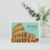 Colossal de Rome illustration Italie Carte postale (Debout devant)