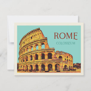 Colossal de Rome illustration Italie Carte postale