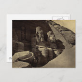 Colossal Figures, Abu Sunbul, Egypte Briefkaart (Voorkant / Achterkant)