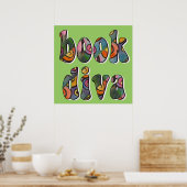 Colossal LIVRE affiche DIVA! (Cuisine)